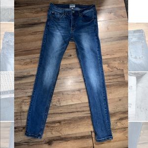 Umgee Women's Size 28 Blue Skinny Dark Wash Stretch Denim Jeans